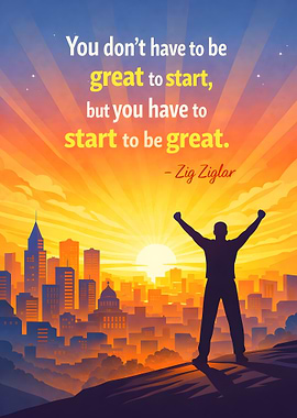 Inspirational Quote About Starting