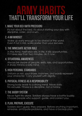 Army Habits for Life Transformation