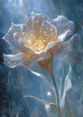 Ethereal Glowing Flower