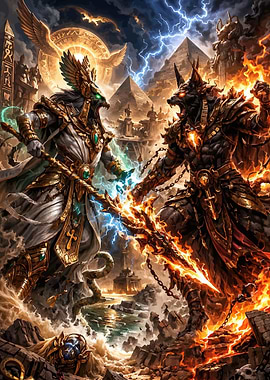 Egyptian Gods Battle