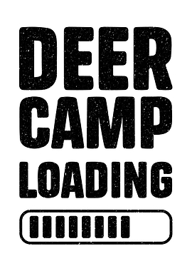 Rustic cabin wall art - 'Deer Camp Loading' funny deer hunting decor