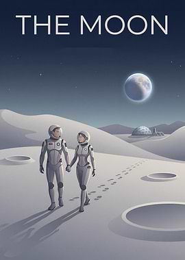 Couple on the Moon