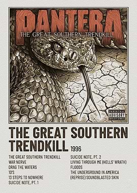 Pantera The Great Southern Trendkill Album Art