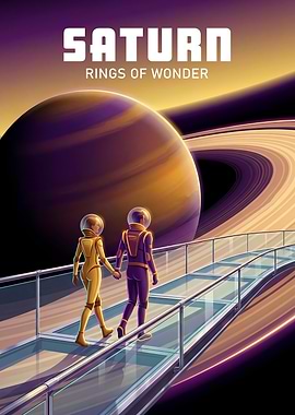 Astronauts on Saturn's Rings