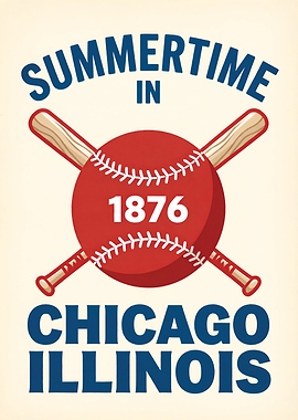 Summertime in Chicago 1876 Baseball