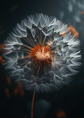 Close-up of a Dandelion Seed Head