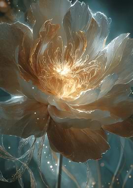 Glowing Golden Flower