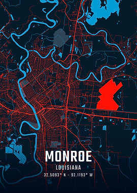 Monroe City Map