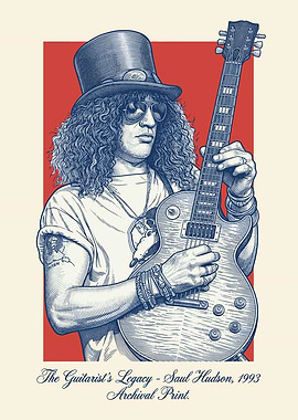 Slash Guitarist Portrait