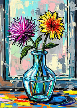 Vase with Flowers