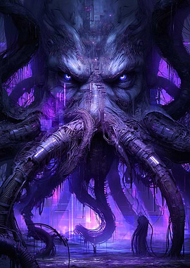 Cybernetic Cthulhu with Blue Eyes