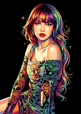 Pop Art Portrait of Lisa