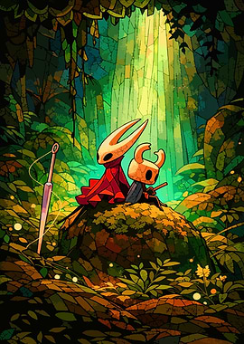 Hollow Knight Characters in Forest