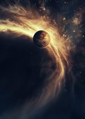 Planet in a Cosmic Nebula