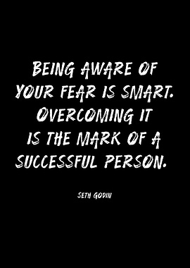 Seth Godin quote about fear