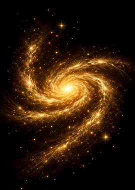 Golden Spiral Galaxy