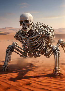 Skeleton Monster in Desert