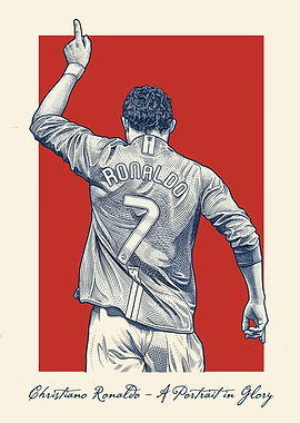 Cristiano Ronaldo Portrait in Glory