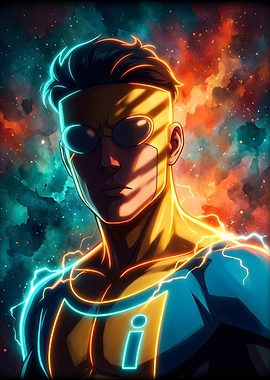 Invincible Superhero in Space