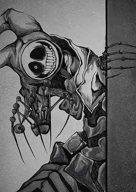 Creepy Mechanical Creature Peeking