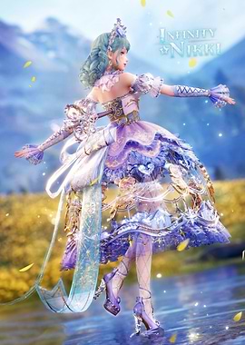 Infinity Nikki Character in Fantasy Dress
