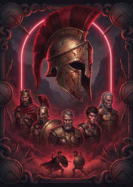 Spartan Warriors and Helmet