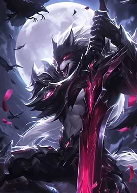 Werewolf Warrior with Bloody Sword