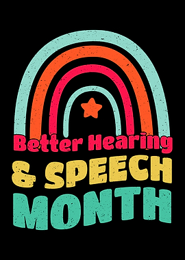 Better Hearing & Speech Month Rainbow