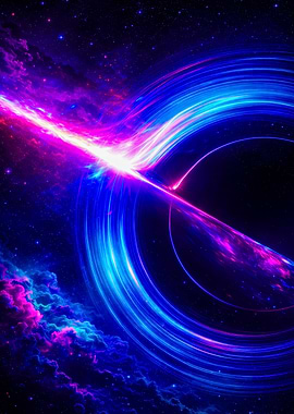 Cosmic Black Hole with Nebula