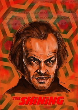 The Shining Jack Nicholson Portrait