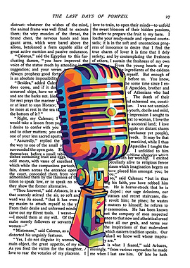 Pop Art Microphone on Old Book Page