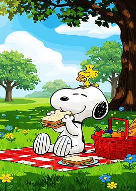 Snoopy and Woodstock Picnic
