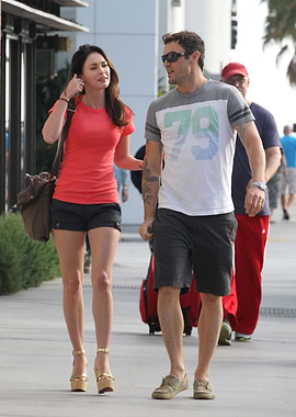 Couple walking outdoors