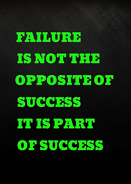 Failure is part of success quote