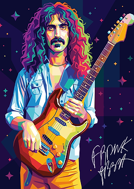 Frank Zappa Pop Art Portrait