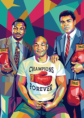 Boxing Champions Pop Art