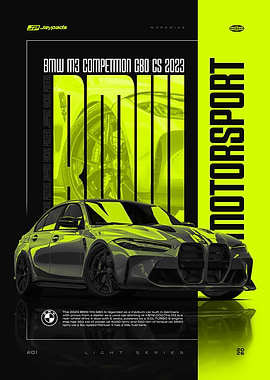 BMW M3 Competition G80 CS Poster