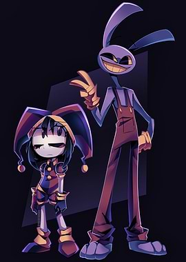 Jester and Rabbit Characters