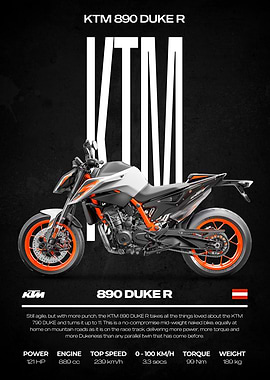 KTM 890 Duke R Motorcycle