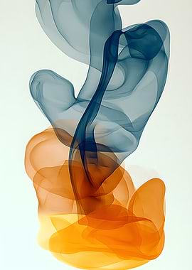 Abstract Swirling Smoke Art