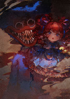 Poppy Playtime Huggy Wuggy and Poppy