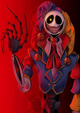 Creepy Jester Character