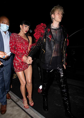 Megan Fox and Machine Gun Kelly at an event
