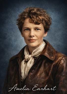 Amelia Earhart portrait
