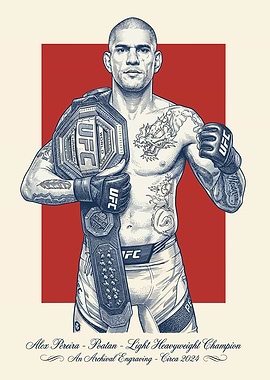 Alex Pereira UFC Champion Engraving