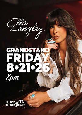 Ella Langley Illinois State Fair Concert Poster