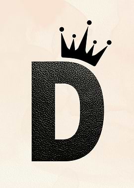 Letter D with Crown