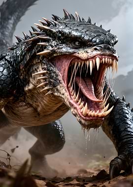 Fierce Dragon Roaring