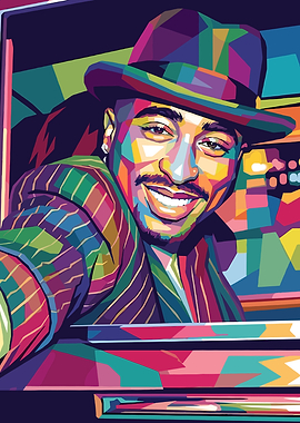 Tupac Shakur Pop Art Portrait