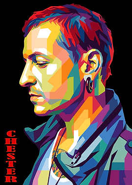 Chester Bennington Pop Art Portrait